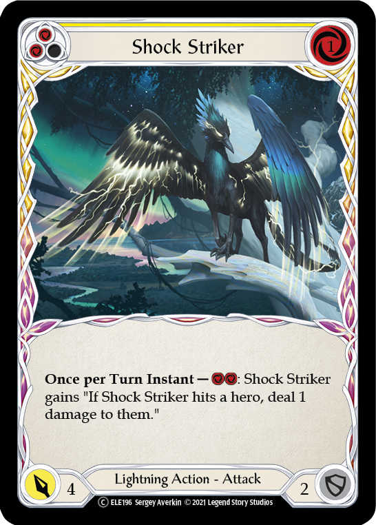 Shock Striker (Amarillo) [U-ELE196] (Tales of Aria Unlimited) Lámina arcoíris ilimitada 