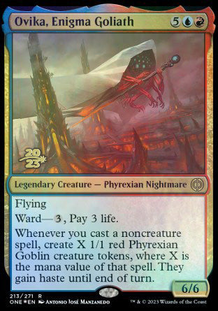 Ovika, Enigma Goliath [Phyrexia: Promociones de presentación de All Will Be One] 