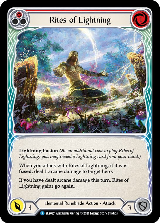 Rites of Lightning (Rojo) [BRI027] (Tales of Aria Briar Blitz Deck) 1.ª edición Normal 