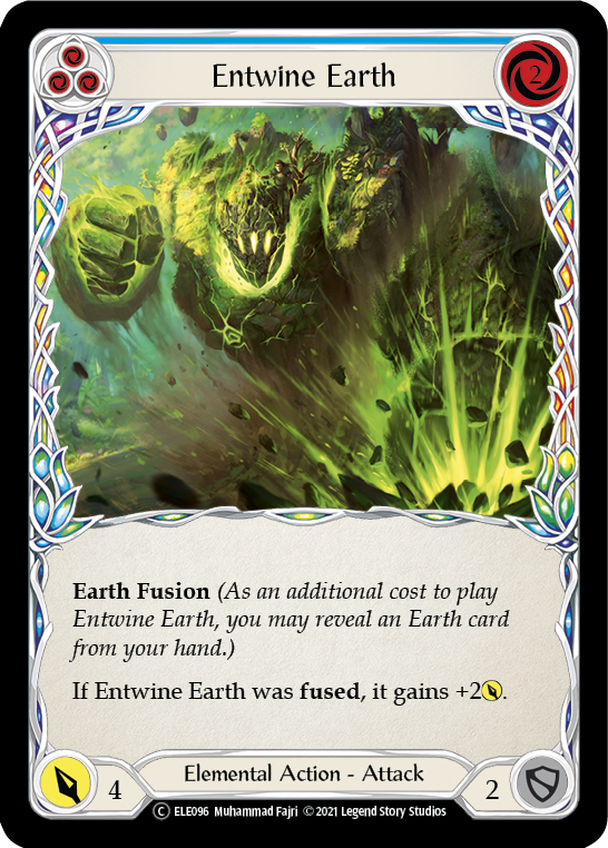 Entwine Earth (Azul) [U-ELE096] (Tales of Aria Unlimited) Lámina arcoíris ilimitada 