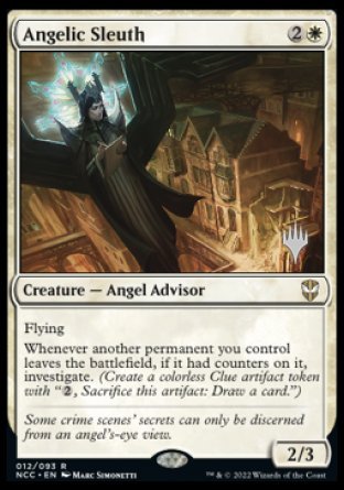 Angelic Sleuth (Paquete promocional) [Streets of New Capenna Commander Promos] 