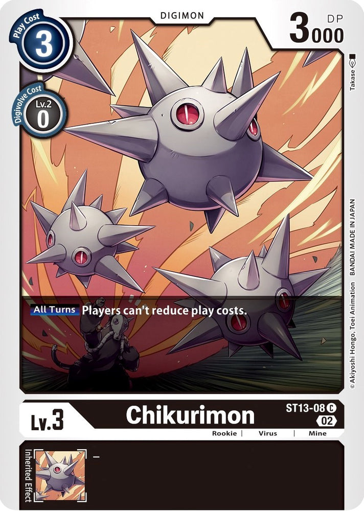 Chikurimon [ST13-08] [Cubierta inicial: Ragnaloardmon] 