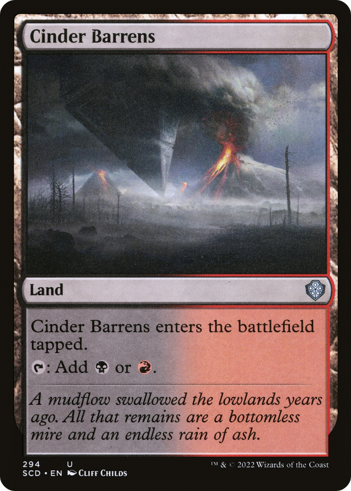 Cinder Barrens [Mazos de Commander inicial] 