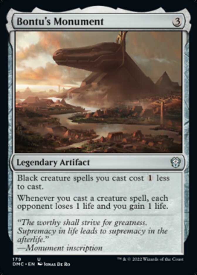 Monumento a Bontu [Dominaria United Commander] 
