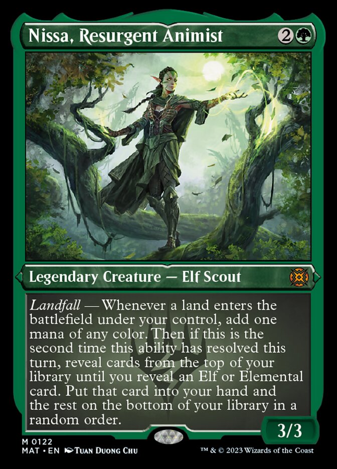 Nissa, animista resurgente (grabado en aluminio) [La marcha de la máquina: Las secuelas] 