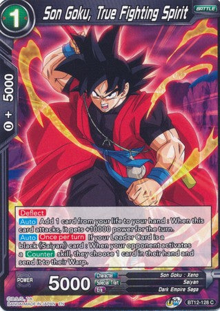 Son Goku, verdadero espíritu de lucha (BT12-128) [Rejuvenecimiento vicioso] 