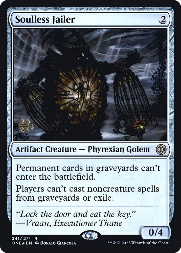 Carcelero sin alma [Phyrexia: Promociones de presentación de All Will Be One] 