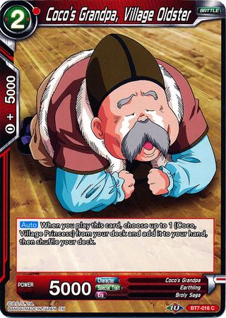 Abuelo de Coco, Village Oldster (BT7-016) [Asalto de los Saiyajin] 