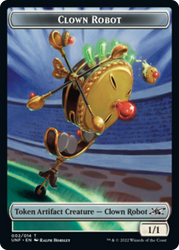 Robot payaso (002) // Ficha de doble cara Storm Crow [Tokens Unfinity] 