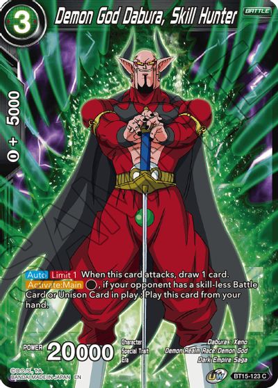 Dios demonio Dabura, cazador de habilidades (BT15-123) [Enfrentamiento Saiyan] 