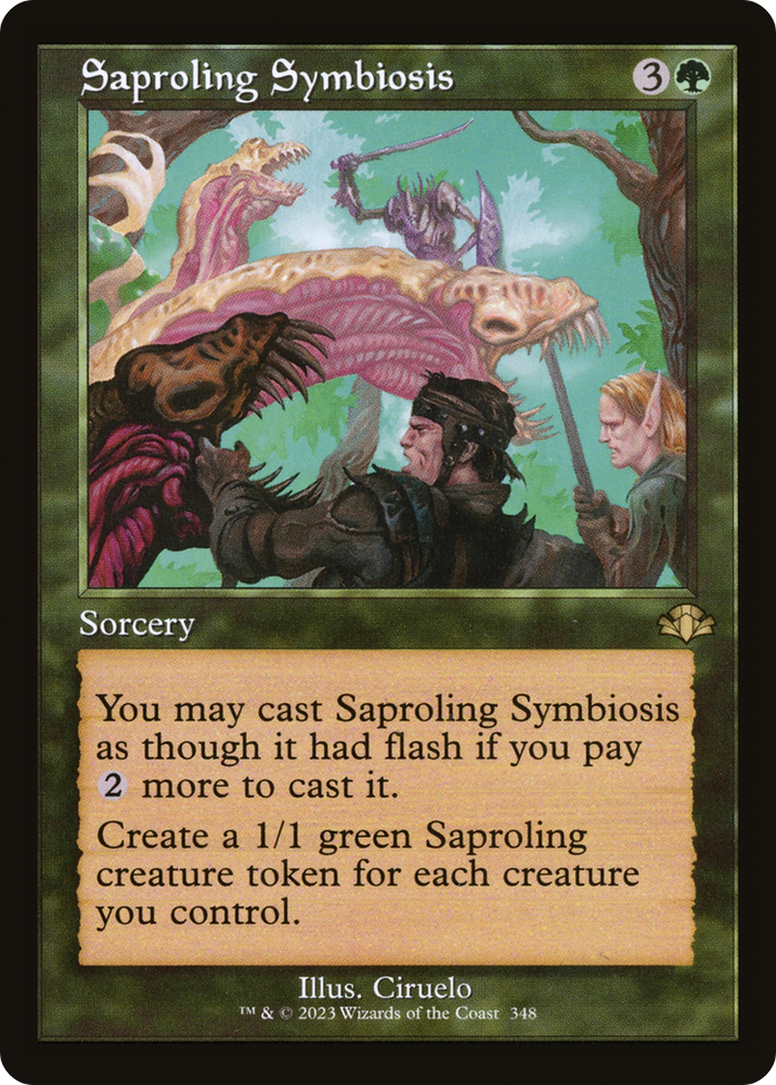 Simbiosis de Saproling (Retro) [Dominaria Remastered] 