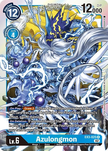 Azulongmon [EX3-025] [Tarjetas del paquete de revisión] 