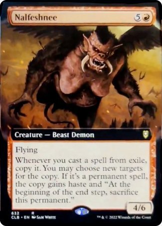 Nalfeshnee (arte extendido) [Commander Legends: Batalla por Baldur's Gate] 