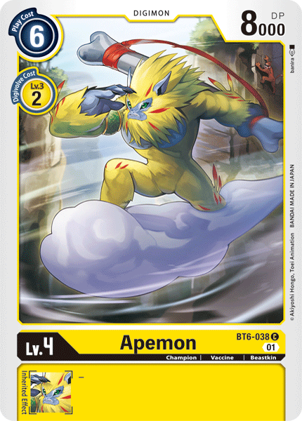 Apemon [BT6-038] [Doble Diamante] 