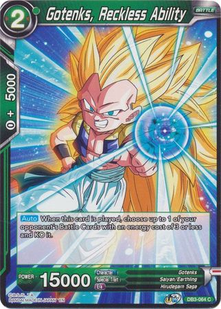 Gotenks, habilidad imprudente (DB3-064) [Fuerza gigante] 