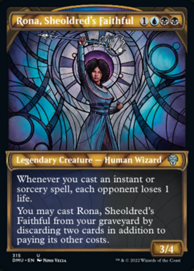Rona, los fieles de Sheoldred (Escaparate) [Dominaria United] 