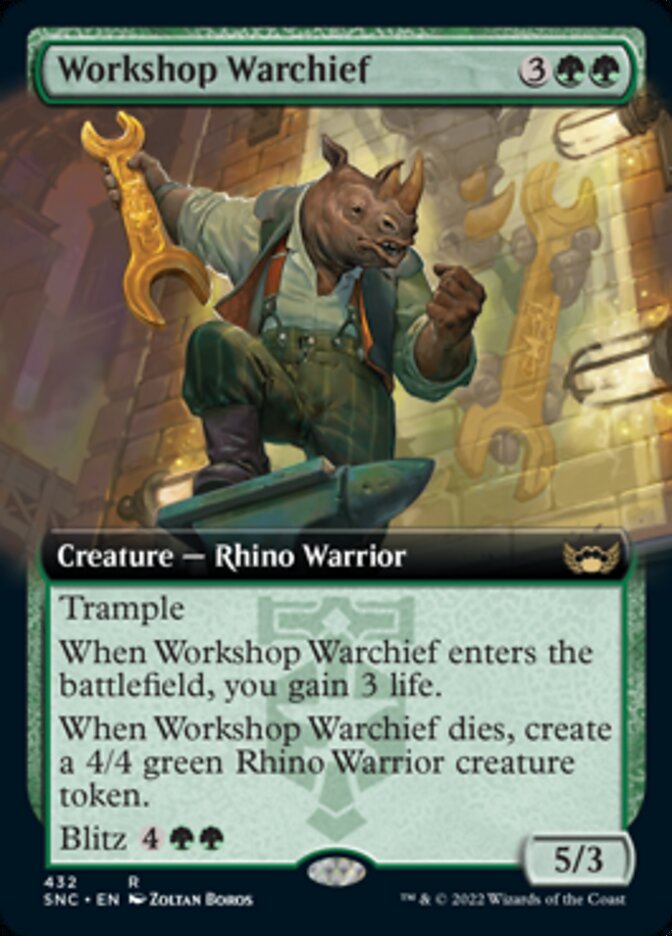 Taller Warchief (Arte extendido) [Calles de New Capenna] 
