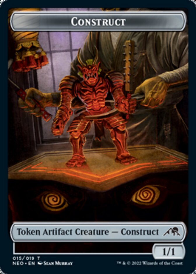 Constructo (015) // Sangre (017) Ficha de doble cara [Challenger Decks 2022 Tokens] 