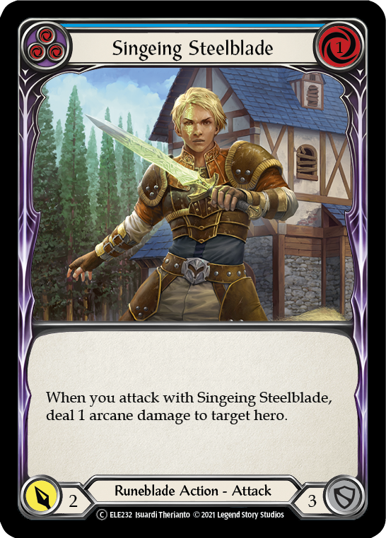 Singeing Steelblade (Azul) [U-ELE232] (Tales of Aria Unlimited) Ilimitado Normal 