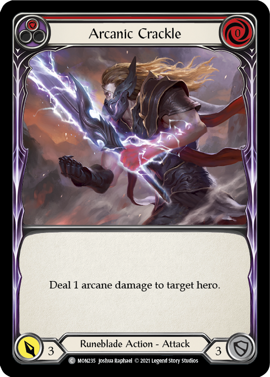Arcanic Crackle (Rojo) [MON235] (Monarch) 1.a edición Normal 