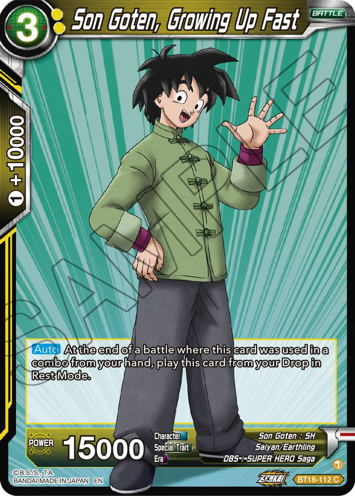 Son Goten, Creciendo rápido (BT18-112) [Dawn of the Z-Legends] 