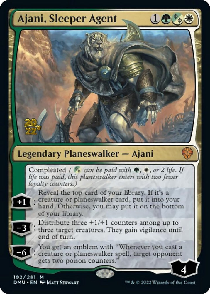 Ajani, agente durmiente [Promociones de presentación de Dominaria United] 