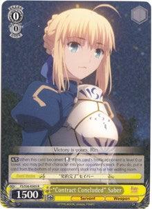 "Contract Concluded" Saber (FS/S36-E005 R) [Fate/Stay Night [Unlimited Blade Works] Vol. II] - Blue Jay's Cauldron