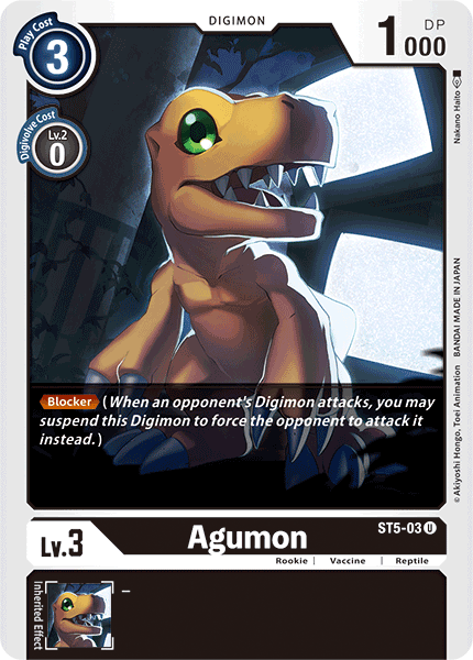Agumon [ST5-03] [Cubierta inicial: Machine Black] 
