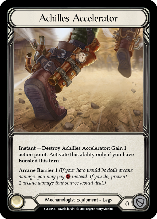 Acelerador de Aquiles [ARC005-C] (Arcane Rising) 1.ª edición Cold Foil 