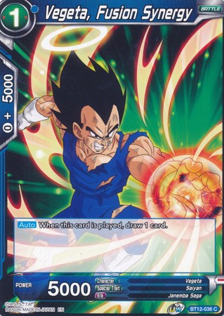 Vegeta, Fusion Synergy (BT12-036) [Rejuvenecimiento vicioso] 