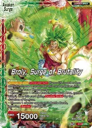 Broly // Broly, Oleada de brutalidad (P-181) [Potenciador mítico] 