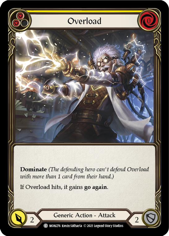 Sobrecarga (Amarillo) [MON276-RF] (Monarch) 1.ª edición Rainbow Foil 