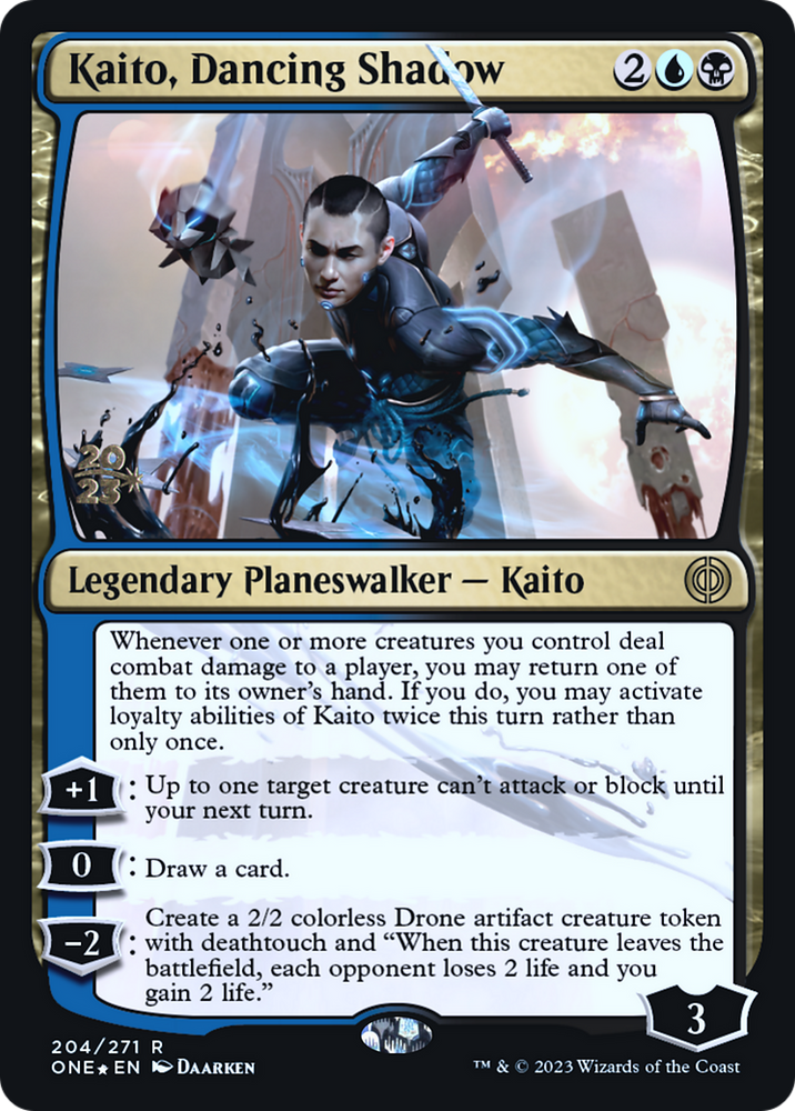 Kaito, Dancing Shadow [Phyrexia: Promociones de presentación de All Will Be One] 