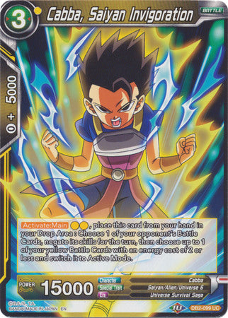 Cabba, Vigorización Saiyan (DB2-099) [Multiverso Divino] 