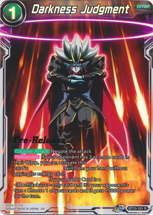 Darkness Judgment (BT13-151) [Promociones de presentación de Supreme Rivalry] 
