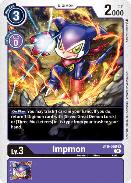 Impmon [BT6-068] [Doble Diamante] 