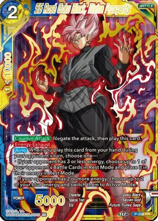 SS Rose Goku Black, Prosperidad Divina (Estampado de oro) (P-206) [Potenciador mítico] 