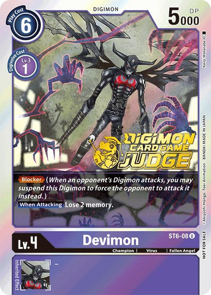 Devimon [ST6-08] (Paquete de jueces 1) [Baraja inicial: Violeta venenosa] 