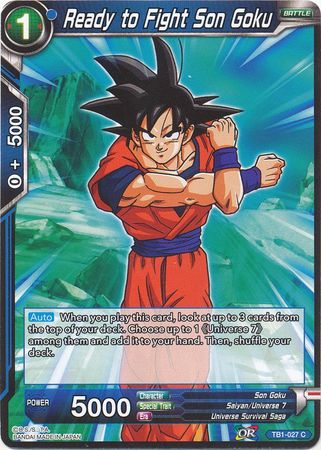 Listo para luchar contra Son Goku (TB1-027) [El Torneo del Poder] 