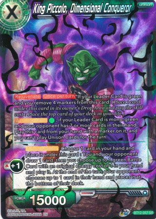 Rey Piccolo, Conquistador Dimensional (BT12-057) [Rejuvenecimiento vicioso] 
