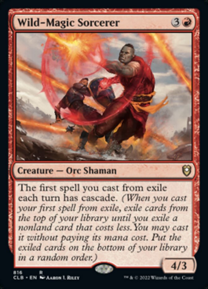 Hechicero de magia salvaje [Commander Legends: Batalla por Baldur's Gate] 