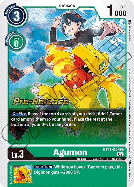 Agumon [BT11-046] [Promociones de prelanzamiento de la fase dimensional] 