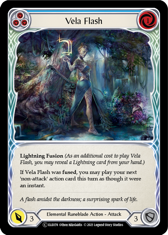 Vela Flash (Azul) [U-ELE078] (Tales of Aria Unlimited) Lámina arcoíris ilimitada 