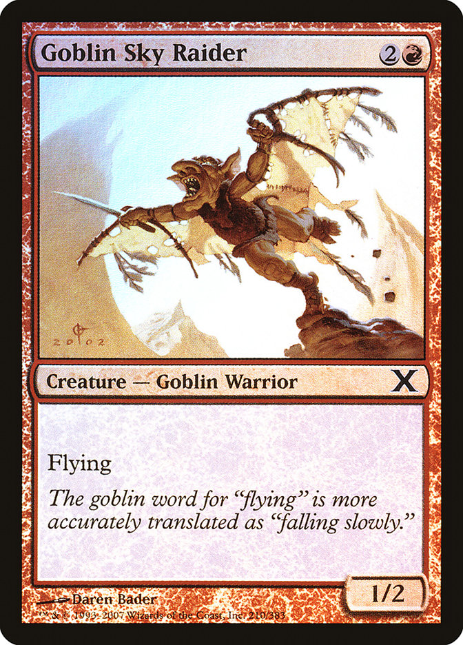 Goblin Sky Raider (lámina premium) [Décima edición] 