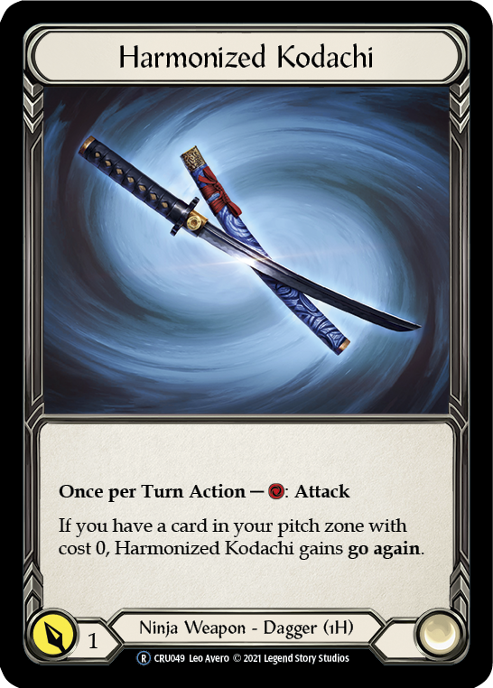Kodachi armonizado [U-CRU049] (Crucible of War Unlimited) Lámina arcoíris ilimitada 
