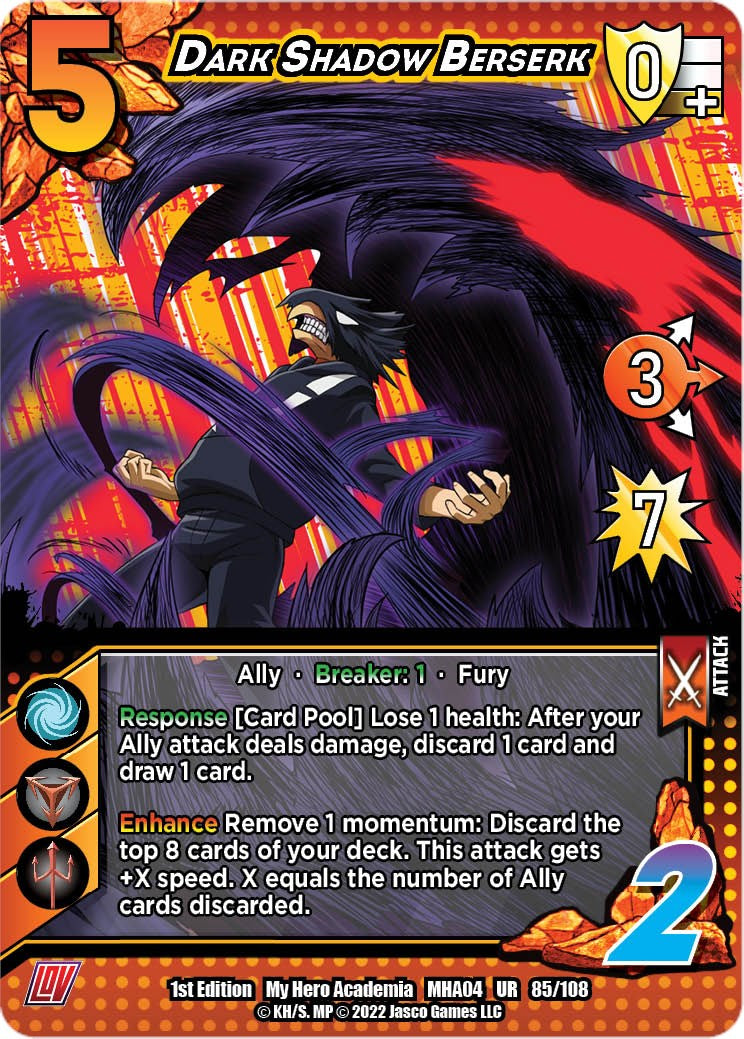 Dark Shadow Berserk [League of Villains Unlimited]