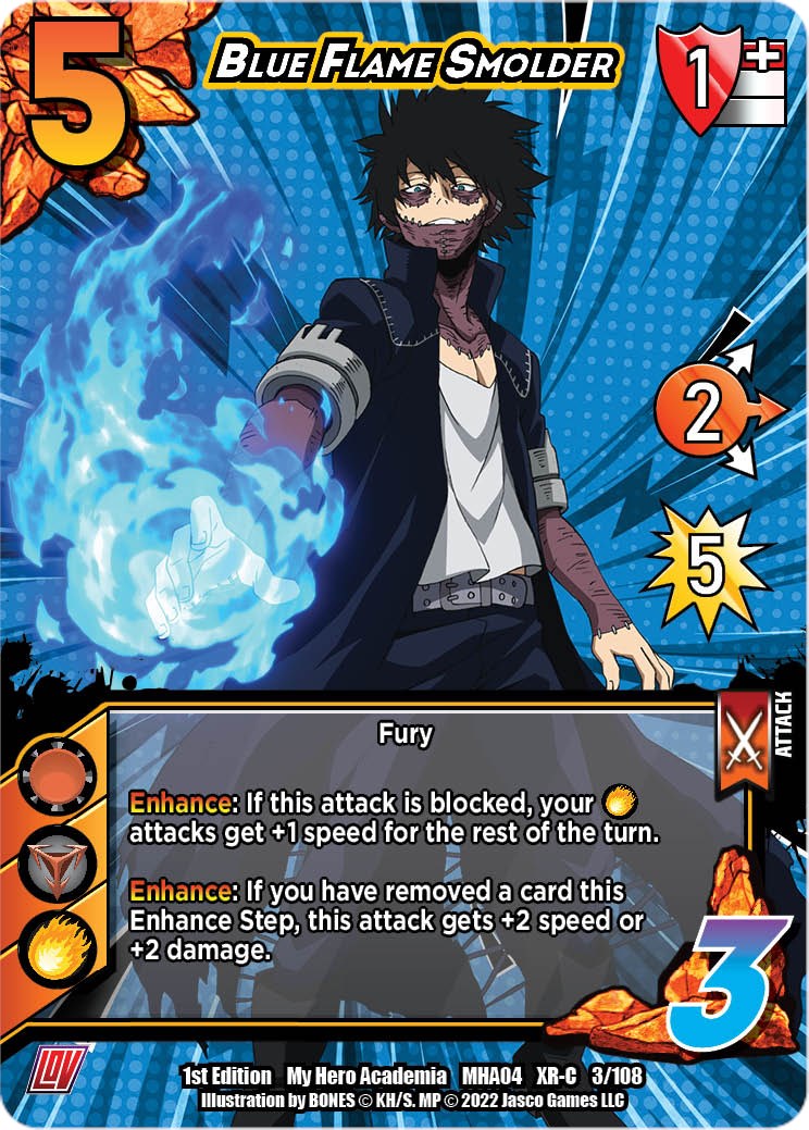 Blue Flame Smolder (XR) [League of Villains Unlimited]