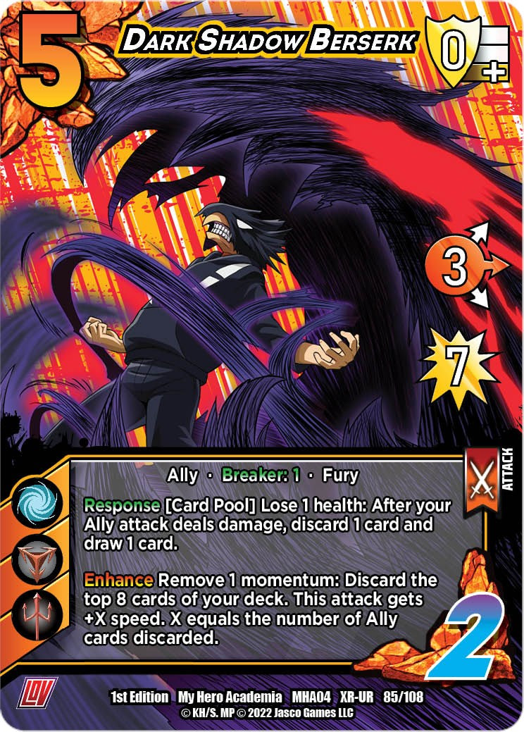 Dark Shadow Berserk (XR) [League of Villains Unlimited]