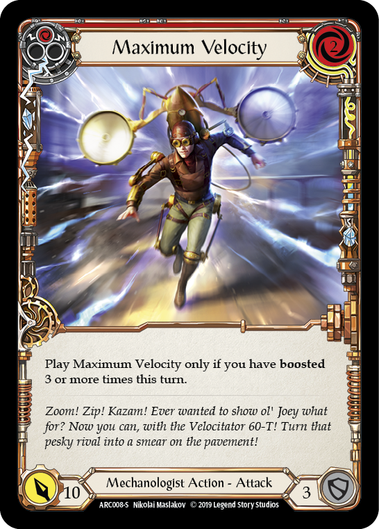 Velocidad máxima [ARC008-S] (Arcane Rising) 1.ª edición Rainbow Foil 