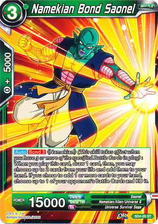 Namekian Bond Saonel (Cubierta inicial - El guardián de los Namekianos) (SD4-05) [Guerra colosal] 